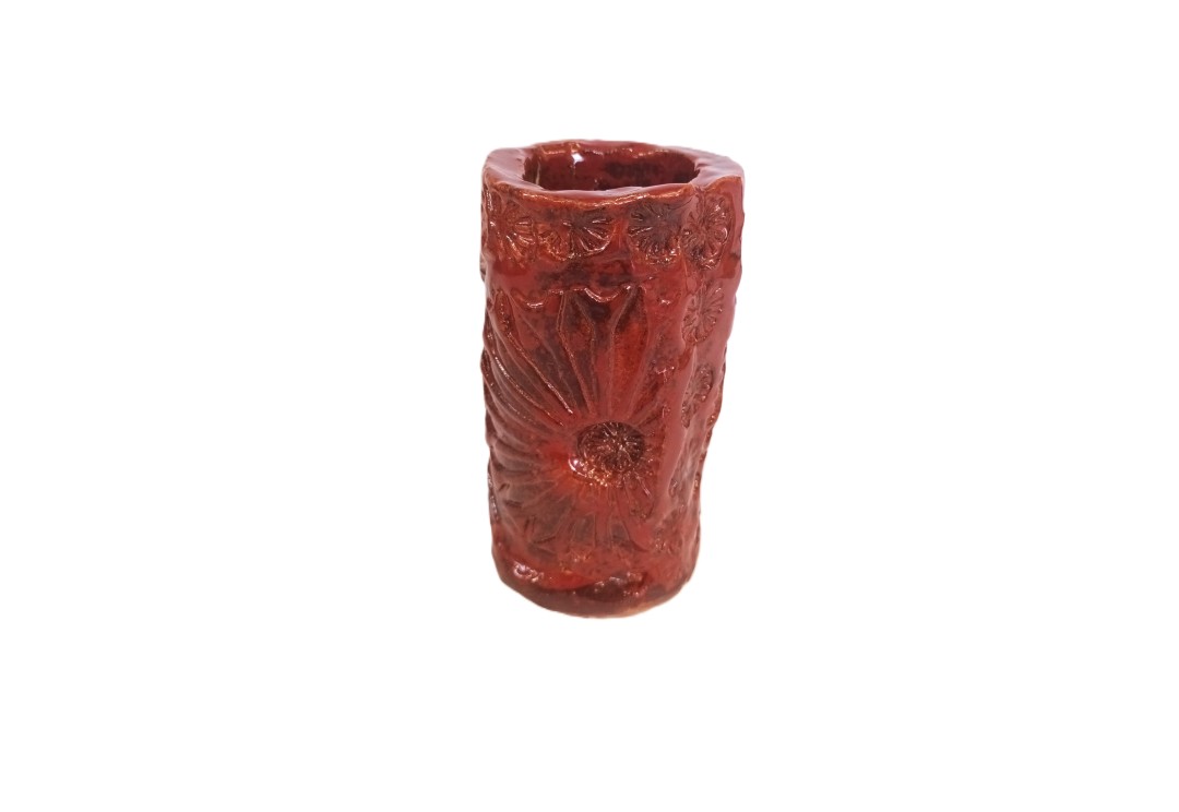 Russet red vase