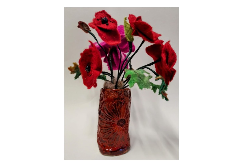 Russet red vase 2